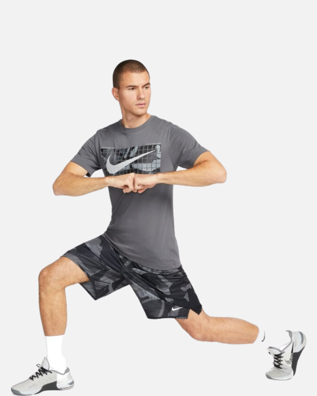 FootkornerT-Shirt Nike Dri-Fit Camo - Gris