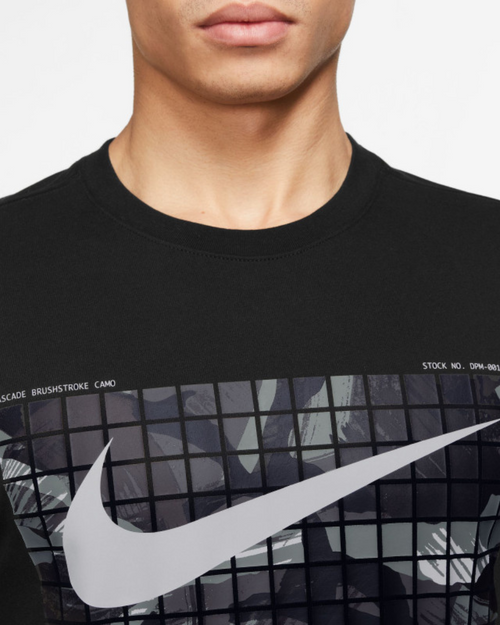 Camiseta Nike Dri-Fit Camo - Negra - Footkorner