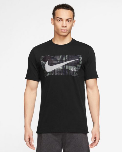 Camiseta Nike Dri-Fit Camo - Negra - Footkorner
