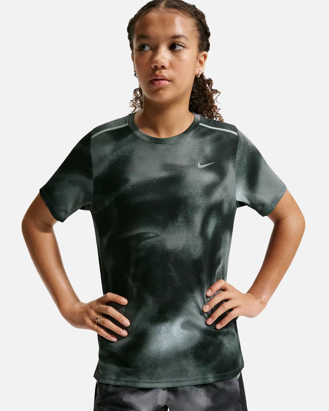 T-Shirt Nike Drit-Fit Miler Junior - Noir