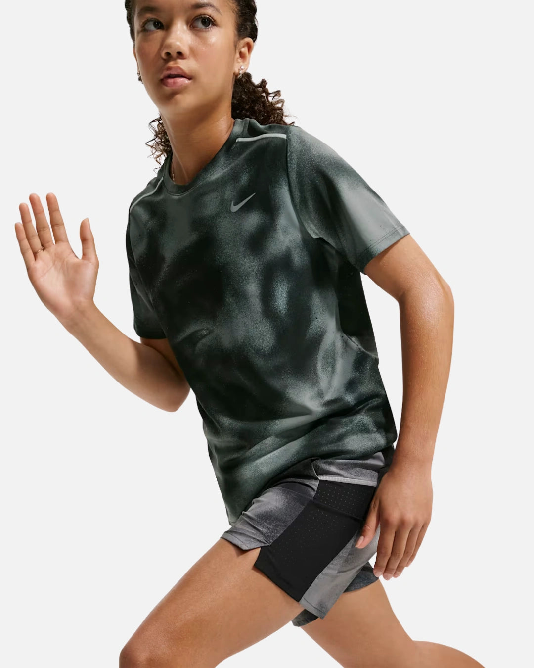 FootkornerT-Shirt Nike Drit-Fit Miler Junior - Noir