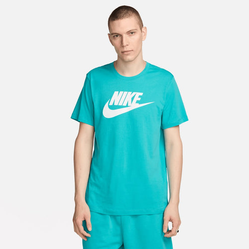 T-shirt Nike Futura Icon - Turquoise/Blanc - Footkorner
