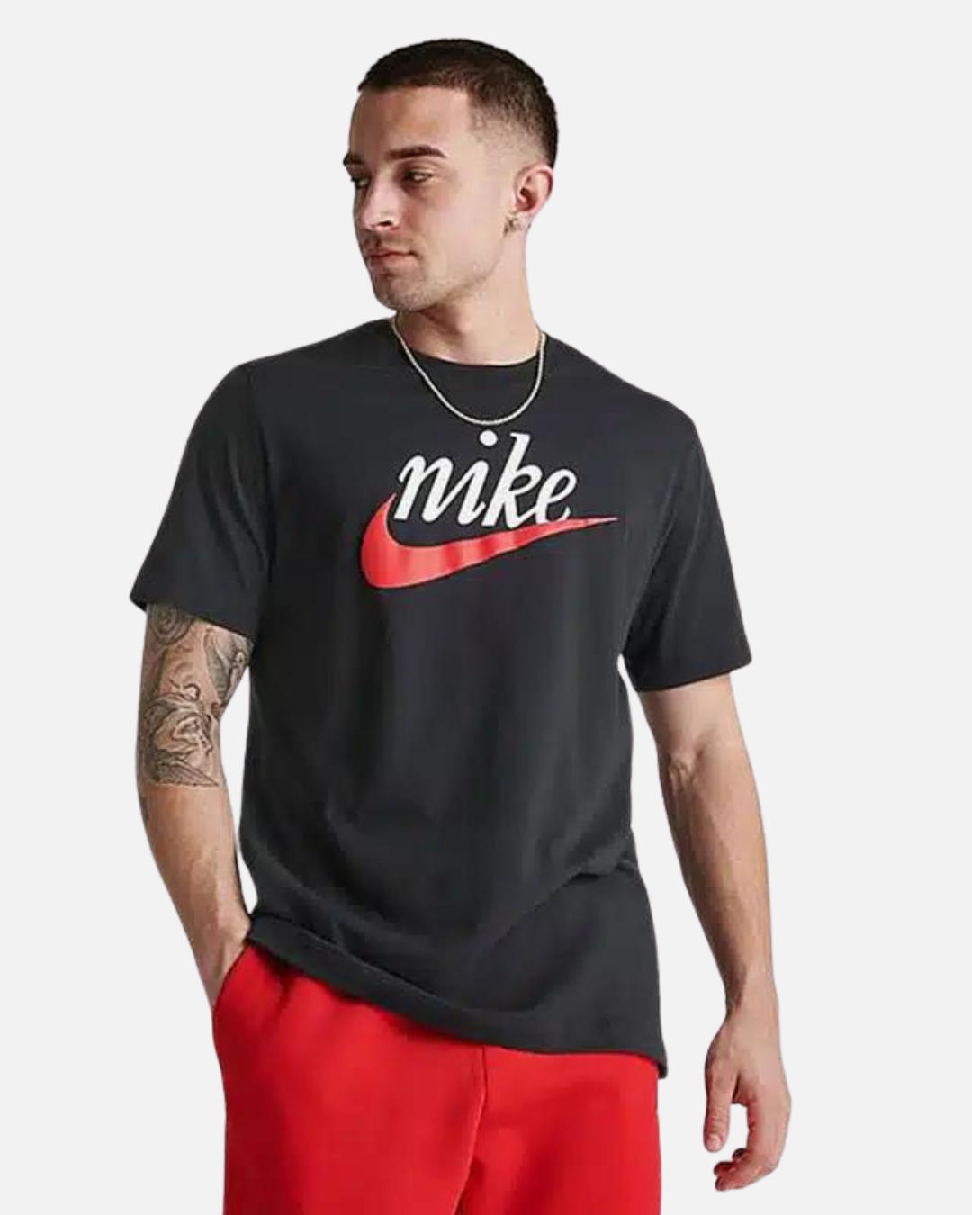 FootkornerNike Futura T-Shirt - Black/Red/White