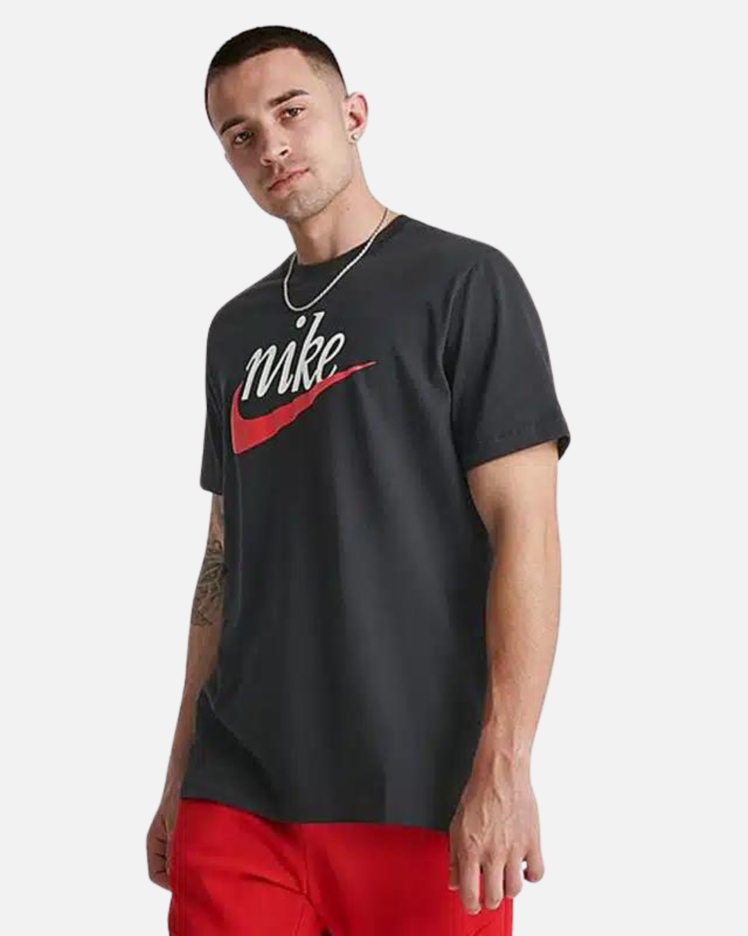Nike Futura T-Shirt - Black/Red/White