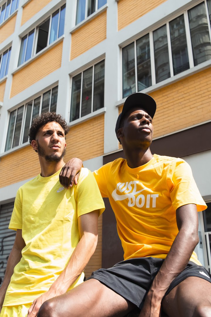 FootkornerCamiseta Nike Just Do IT - Naranja/Blanco