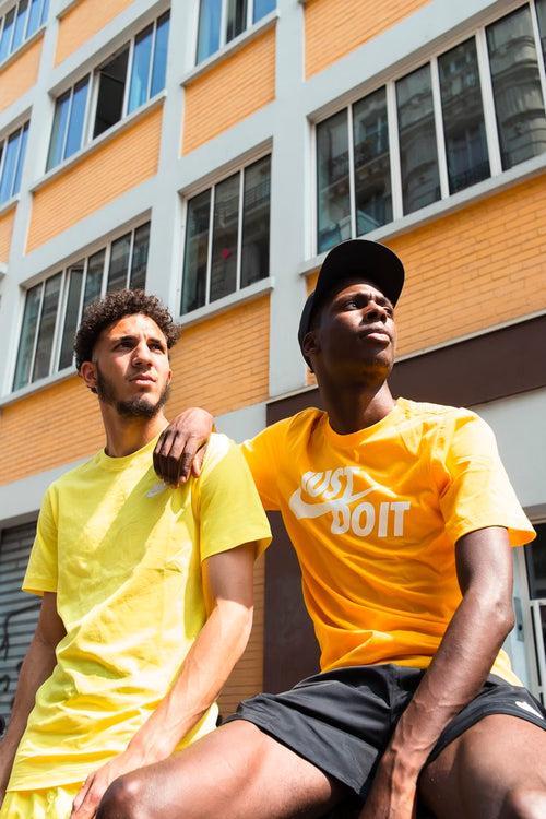 Camiseta Nike Just Do IT - Naranja/Blanco - Footkorner
