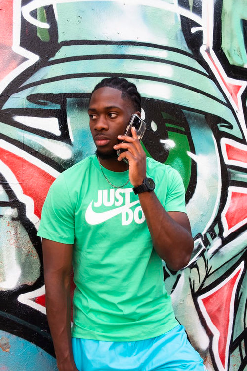 T-Shirt Nike Just Do IT - Grün/Weiß - Footkorner