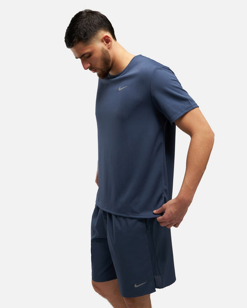 T-shirt Nike Running Miler - Bleu Marine - Footkorner