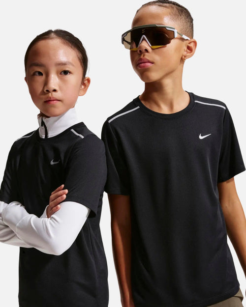 T-shirt Nike Miler Junior - Noir - Footkorner