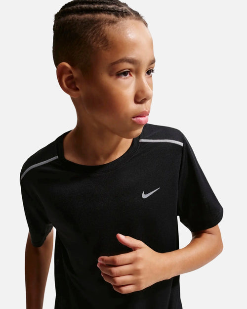 T-shirt Nike Miler Junior - Noir - Footkorner