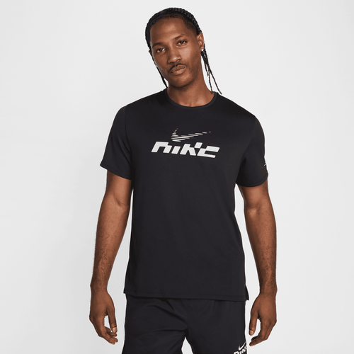 T-Shirt Nike Running Miler 2 - Schwarz/Weiß - Footkorner
