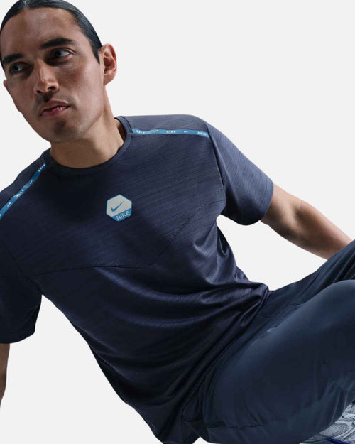 T-shirt Nike Running - Marine - Footkorner