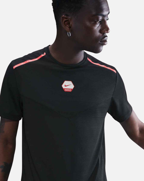 T-shirt Nike Running - Noir/Rouge - Footkorner