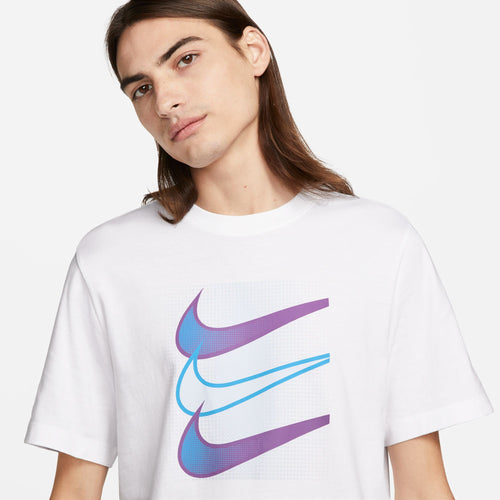 T-Shirt Nike Sportswear - Weiß/Blau/Rose - Footkorner