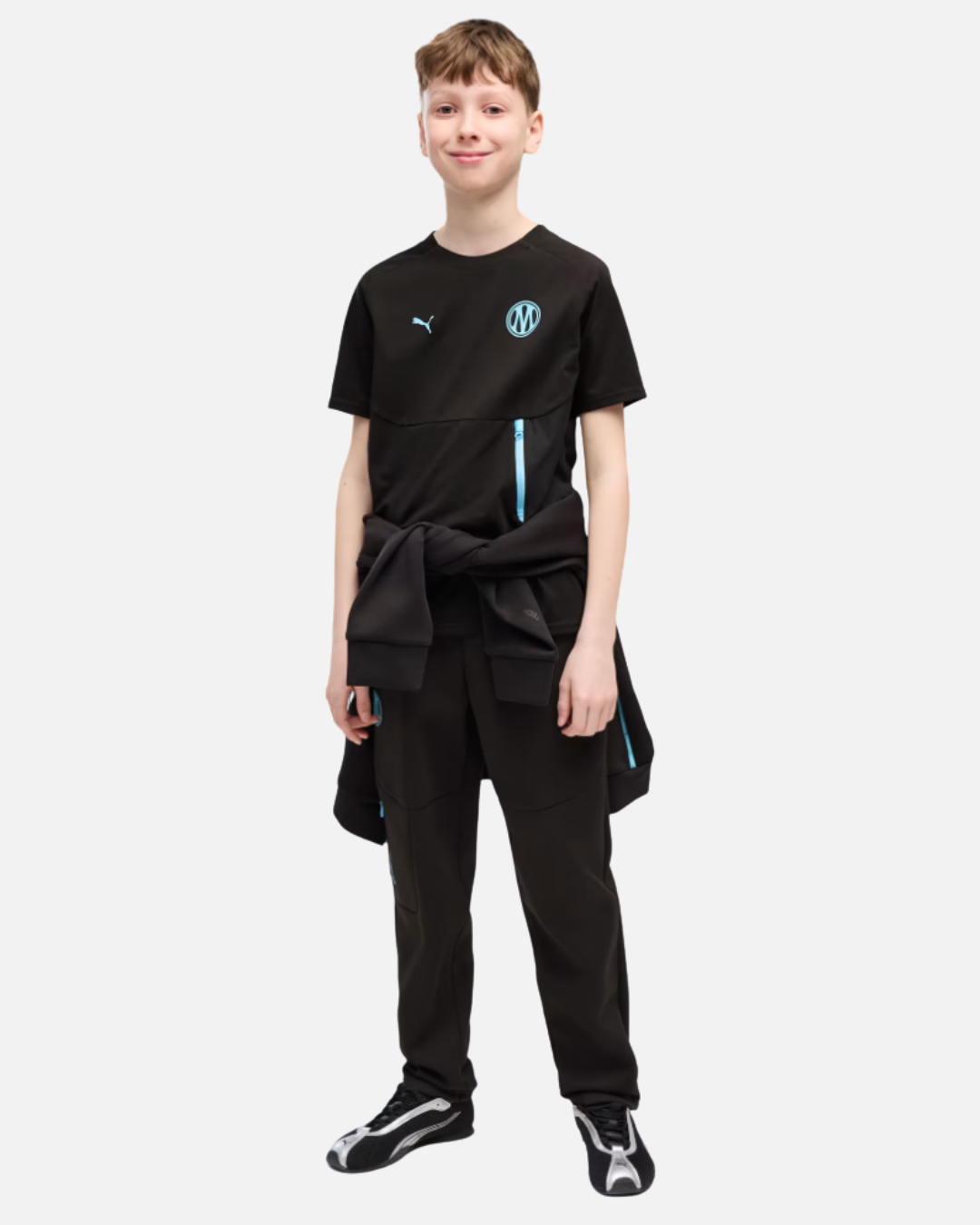 FootkornerT-shirt OM Junior 2026/2027 - Noir/Bleu