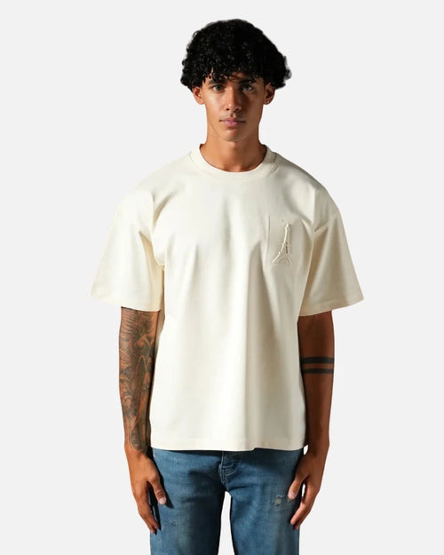 Camiseta oversize para hombre - Beige - Footkorner