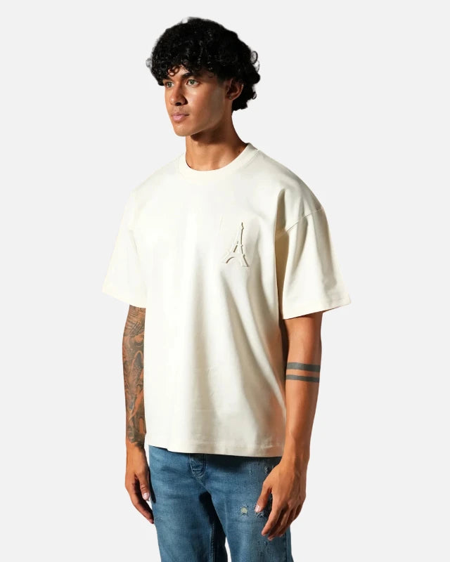 FootkornerCamiseta oversize para hombre - Beige