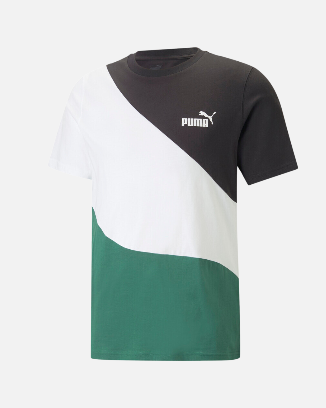 Puma Power T-shirt - Black/White/Green