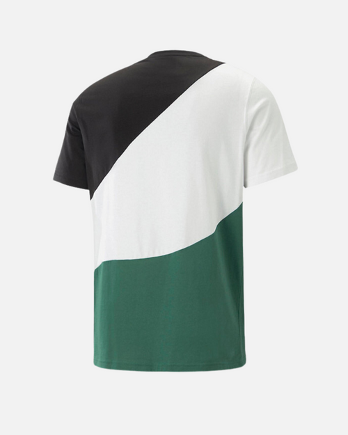 T-shirt Puma Power - Nero/Bianco/Verde - Footkorner