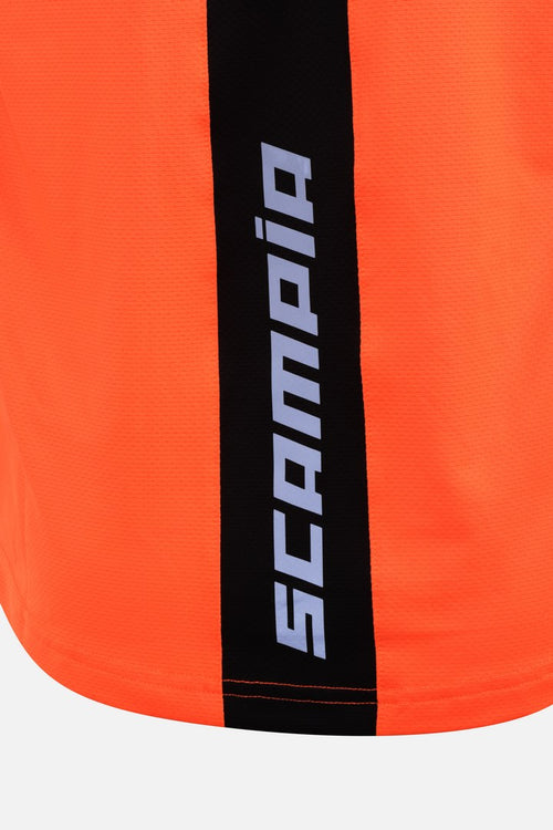 T-shirt Scampia First - Arancione/Nero - Footkorner