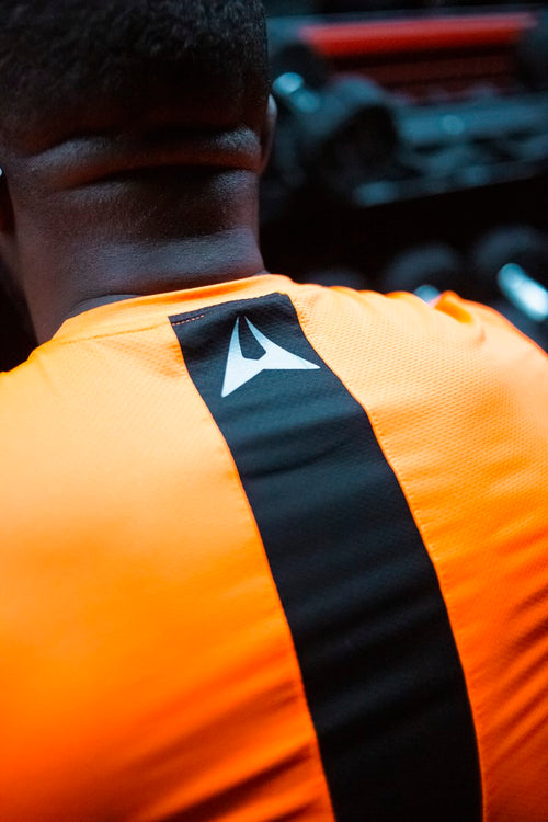 T-shirt Scampia First - Arancione/Nero - Footkorner