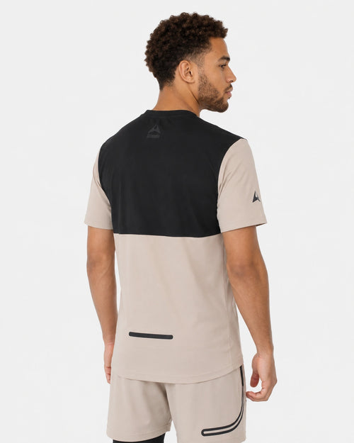 T-shirt Scampia Scalare - Beige/Nero - Footkorner