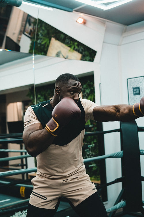 T-shirt Scampia Scalare - Beige/Nero - Footkorner