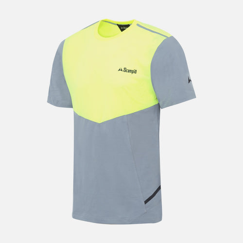 T-shirt Scampia Scalare - Giallo/Grigio - Footkorner