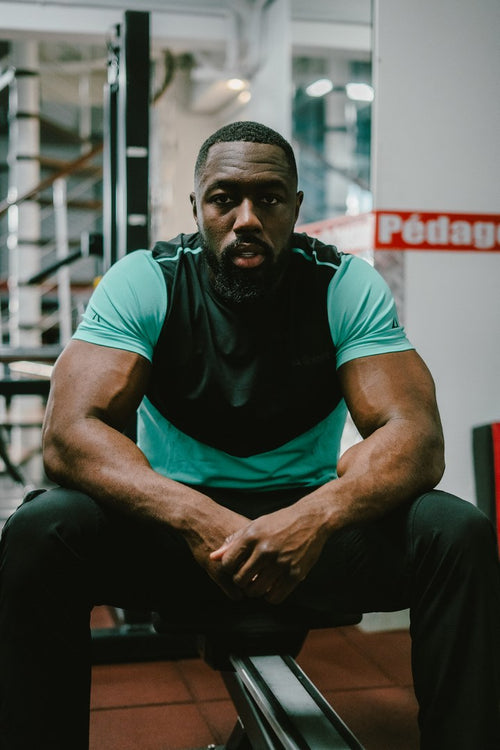 T-shirt Scampia Scalare - Menta/Nero - Footkorner