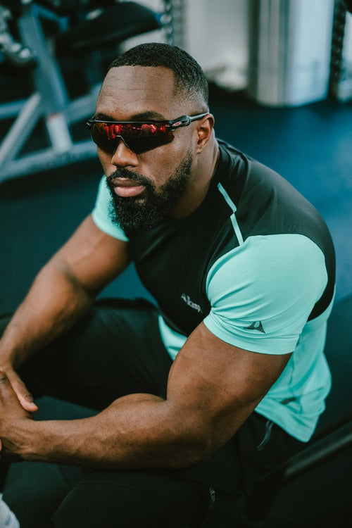 T-shirt Scampia Scalare - Menta/Nero - Footkorner