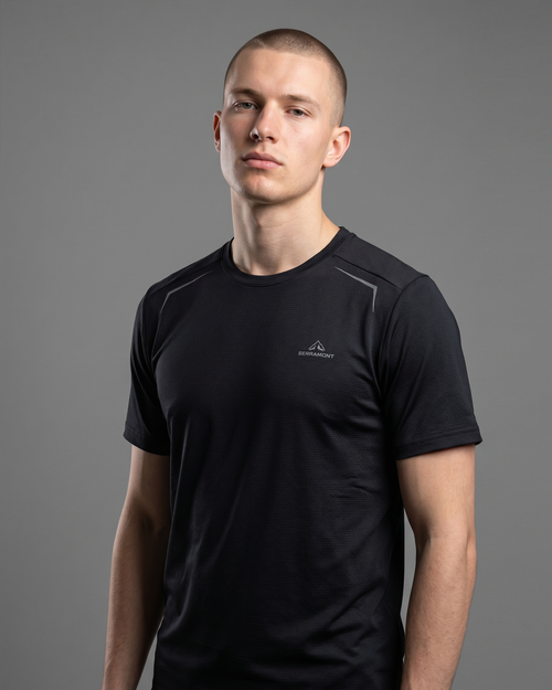 T-Shirt Serramont Corepluse – Schwarz - Footkorner