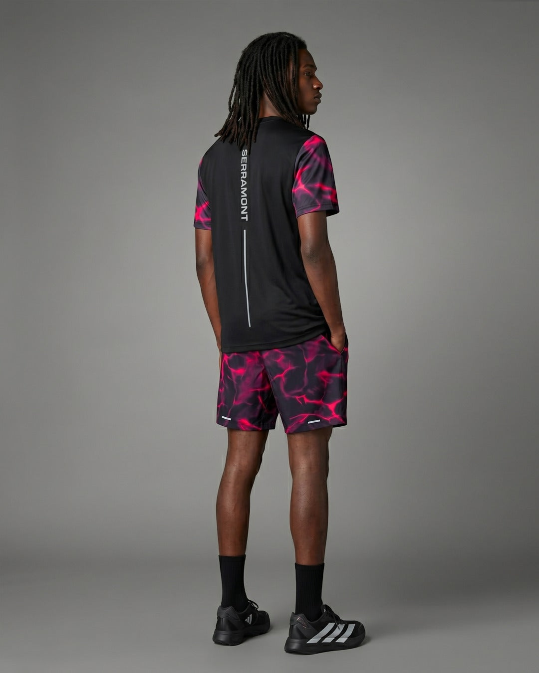 FootkornerT-shirt Serramont Wave - Noir/Rose