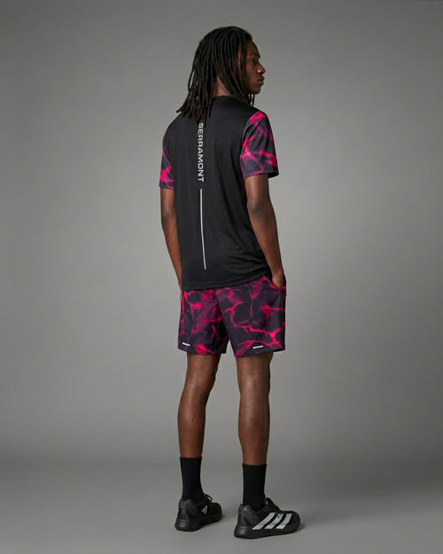 T-shirt Serramont Wave - Noir/Rose - Footkorner