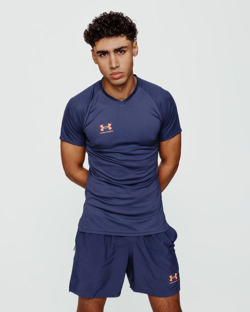 T-Shirt Under Armour Accelerate - Grau/Orange - Footkorner