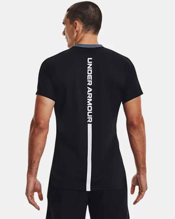 T-shirt Under Armour Accelerate - Noir/Blanc