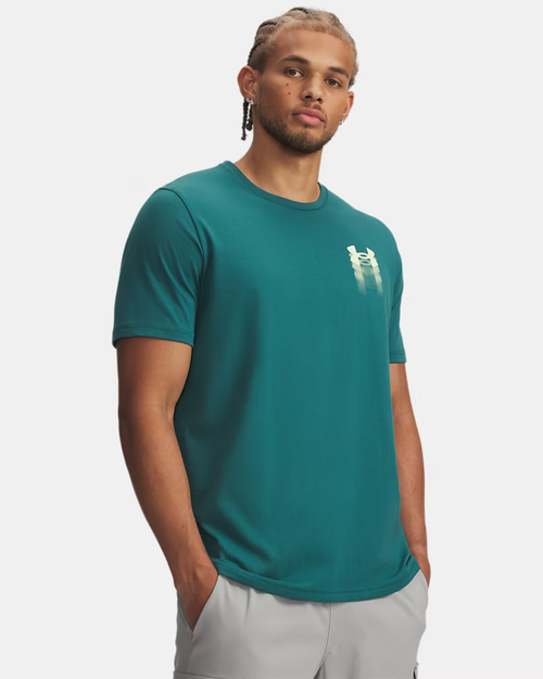 ua m blur logo ss-grn {Color} - Footkorner