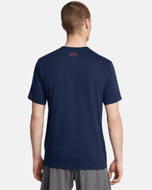 T-shirt Under Armour Boxed Sportstyle – Bleu - Footkorner