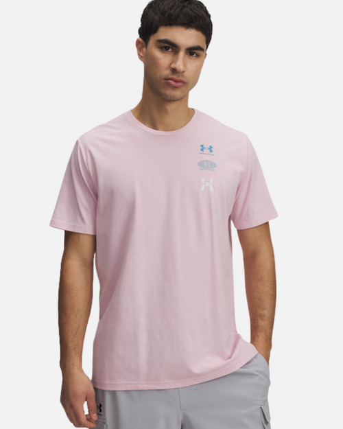 Under Armor Evol Logo T-shirt - Pink - Footkorner