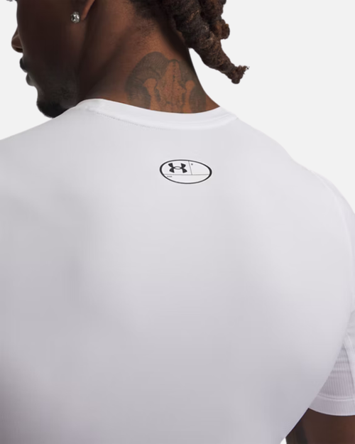 T-shirt Under Armour HeatGear® - Blanc - Footkorner