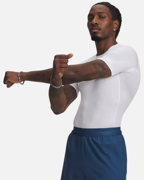 T-shirt Under Armour HeatGear® - Blanc - Footkorner