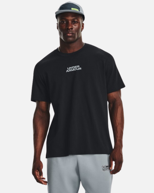 T-Shirt Under Armour Outline - Noir/Blanc - Footkorner