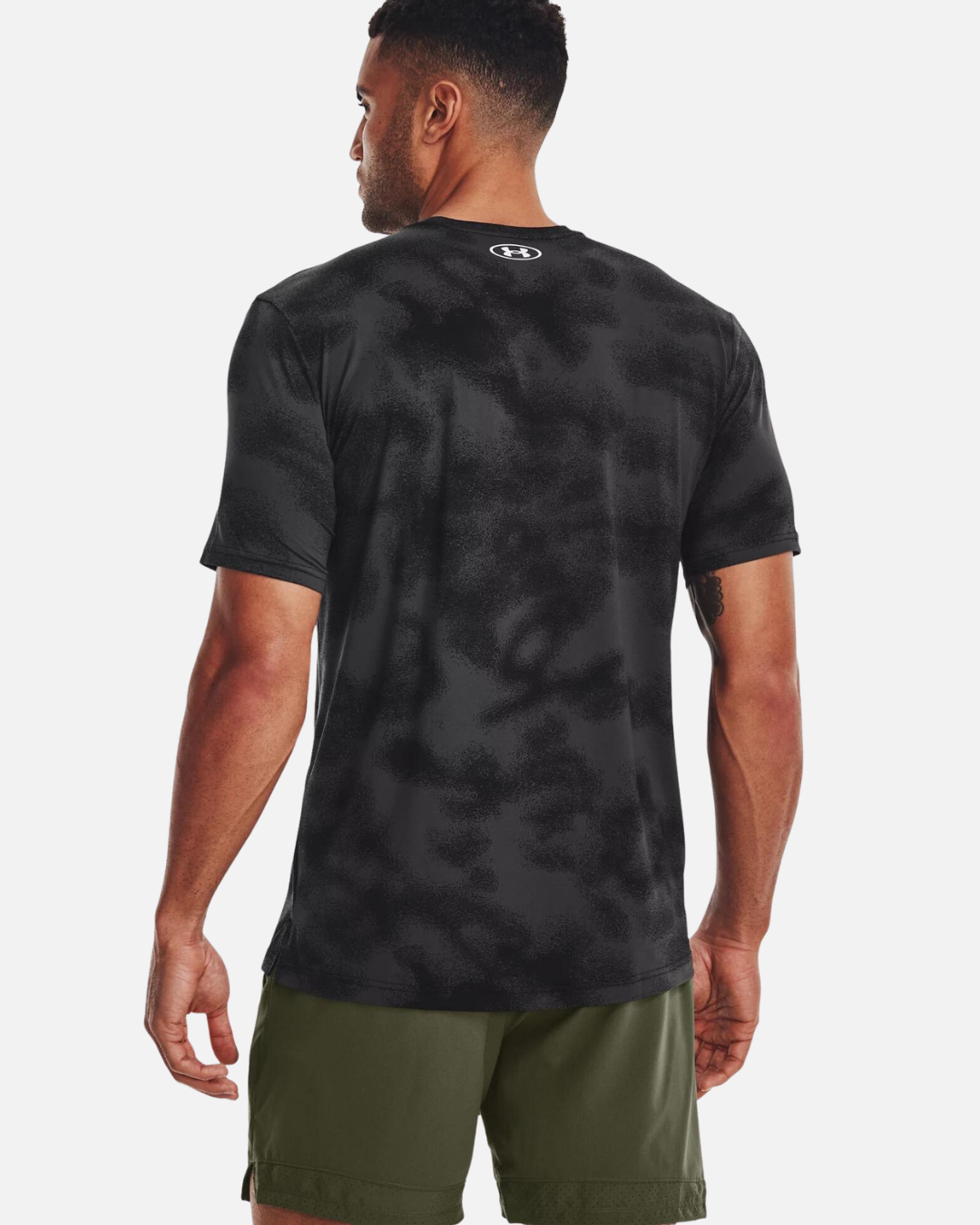 T-Shirt Under Armour RUSH™ Energy Print – Schwarz/Grau