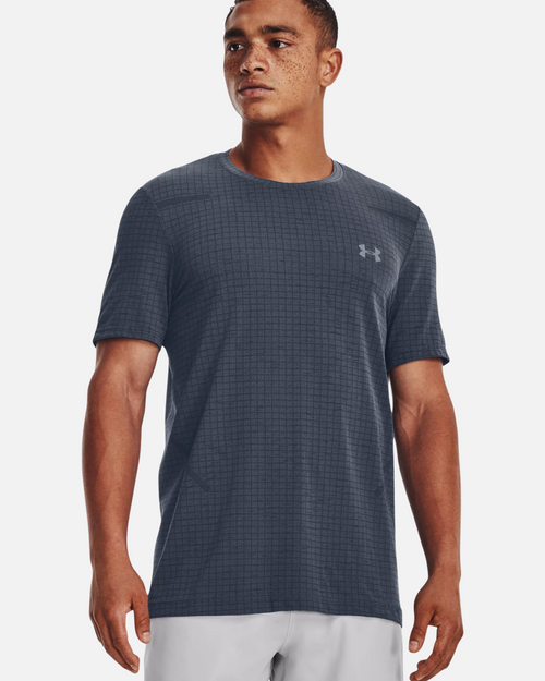 Camiseta Under Armour Seamless Grid - Gris - Footkorner