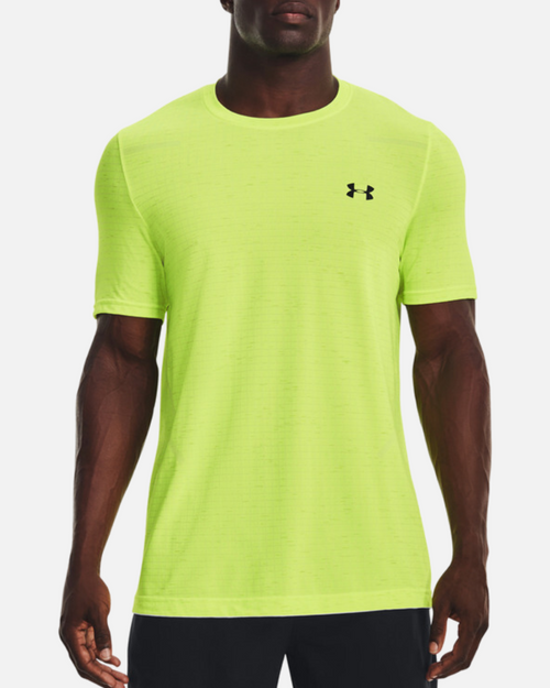 Under Armor Seamless Grid T-shirt - Yellow - Footkorner