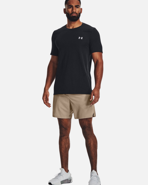 Camiseta Under Armour Seamless Grid - Negra - Footkorner