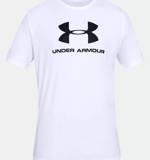 T-Shirt Under Armour Sportstyle Logo - Blanc/Noir - Footkorner