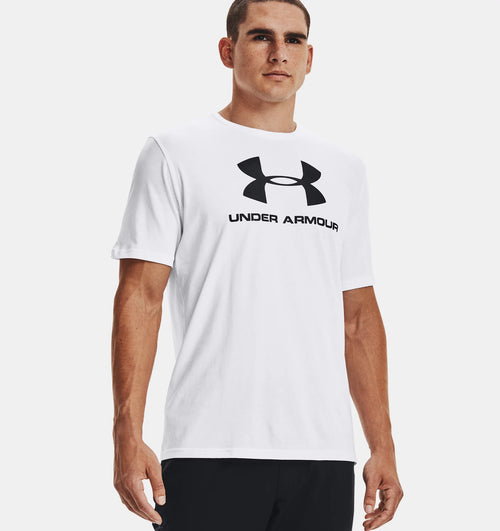 T-Shirt Under Armour Sportstyle Logo - Blanc/Noir - Footkorner