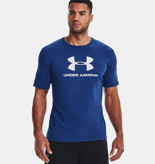 T-shirt con logo Under Armour Sportstyle - Blu/Bianco - Footkorner