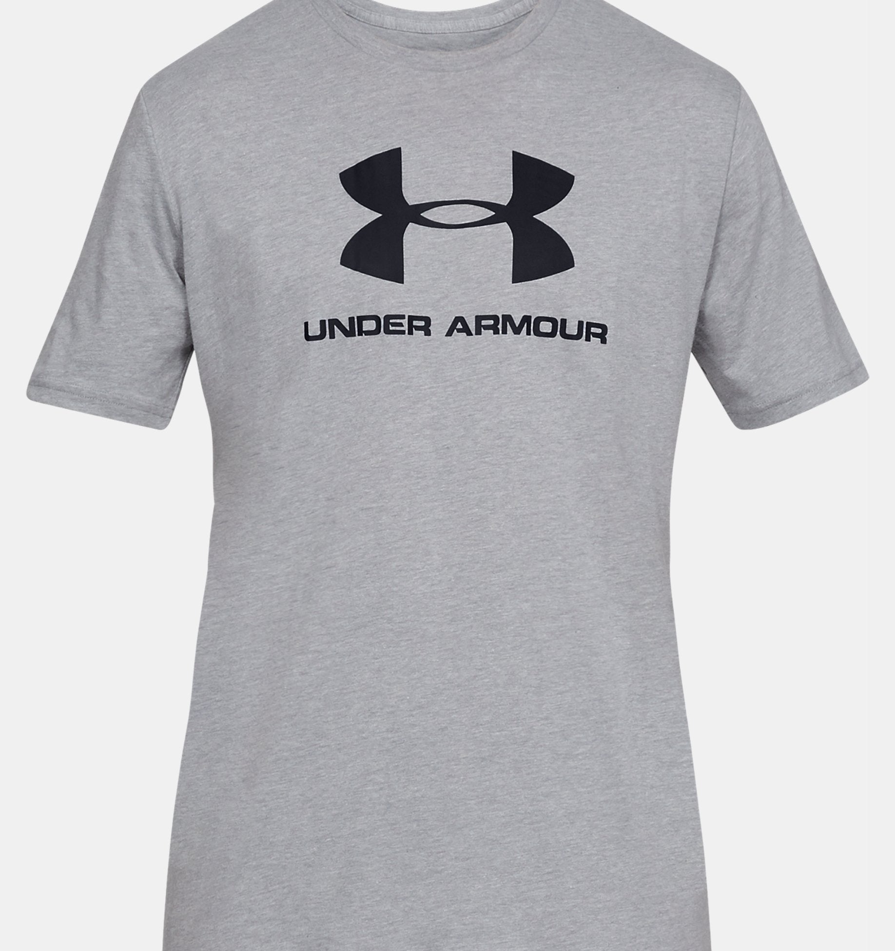 FootkornerT-Shirt Under Armour Sportstyle Logo - Grau/Schwarz