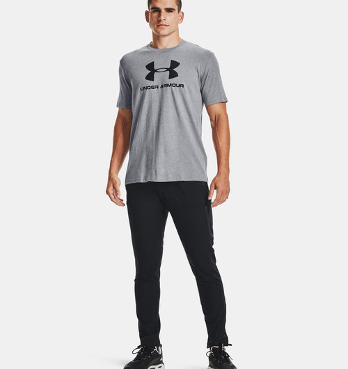 T-Shirt Under Armour Sportstyle Logo - Grau/Schwarz - Footkorner
